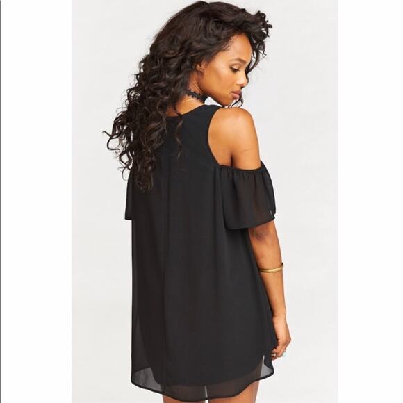 Show Me Your Mumu Black Birdie Ruffle Dress Small - Picture 2 of 6